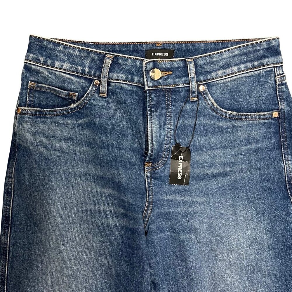 NWT Express 90’s Ankle Boot Mid Rise Denim Jeans  Women’s Sz 4